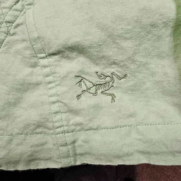 Arcteryx C'esta Linen Hoodie Womens Medium Yellow Anorak Gorpcore Hiking Outdoor - Picture 4 of 16